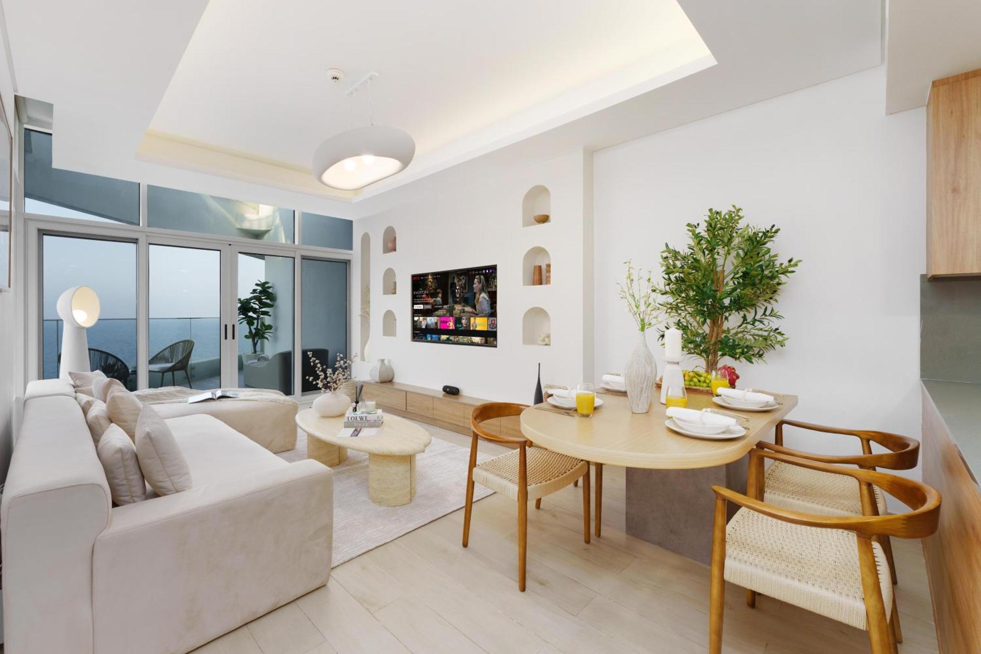 Dejaview Luxury With Private Terrace, Burj & Sea View Dubai